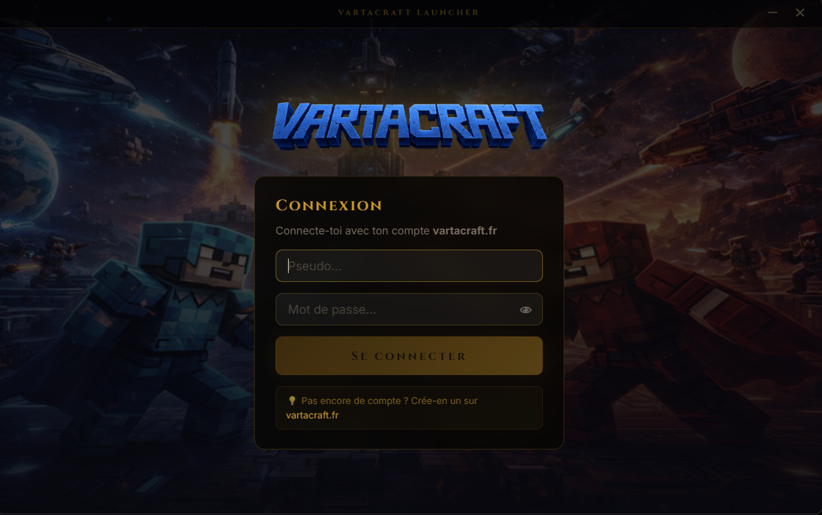 Connexion au launcher